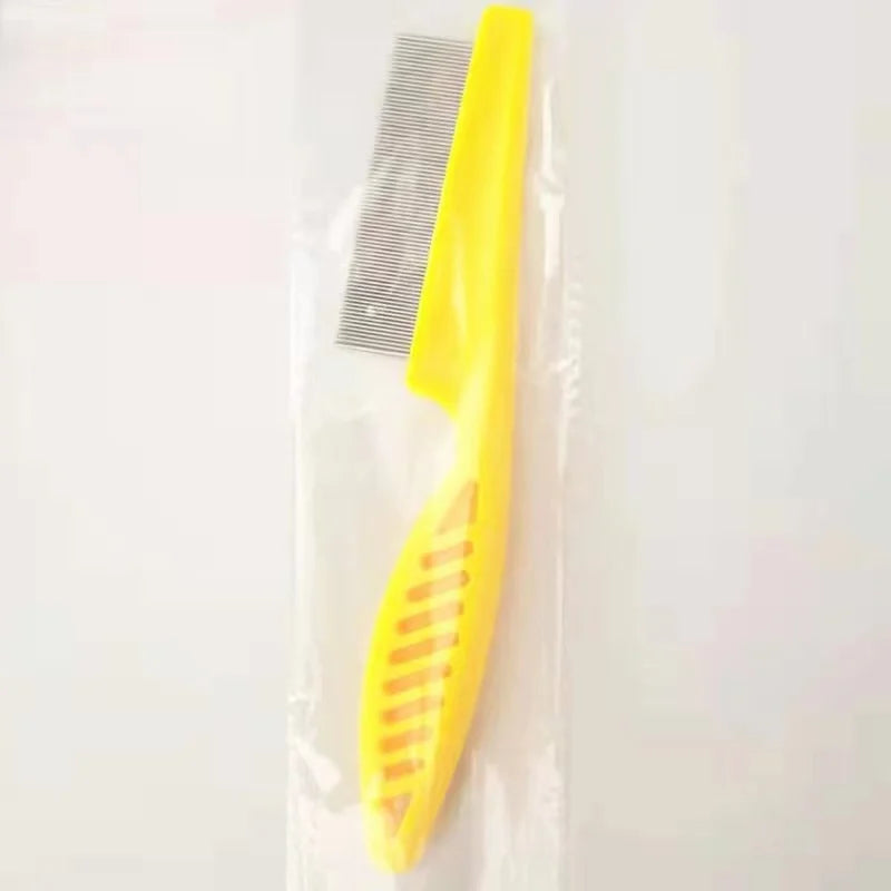1/2PC Stainless Steel Pet Shedding & Flea Comb – Grooming Tool for Dogs & Cats