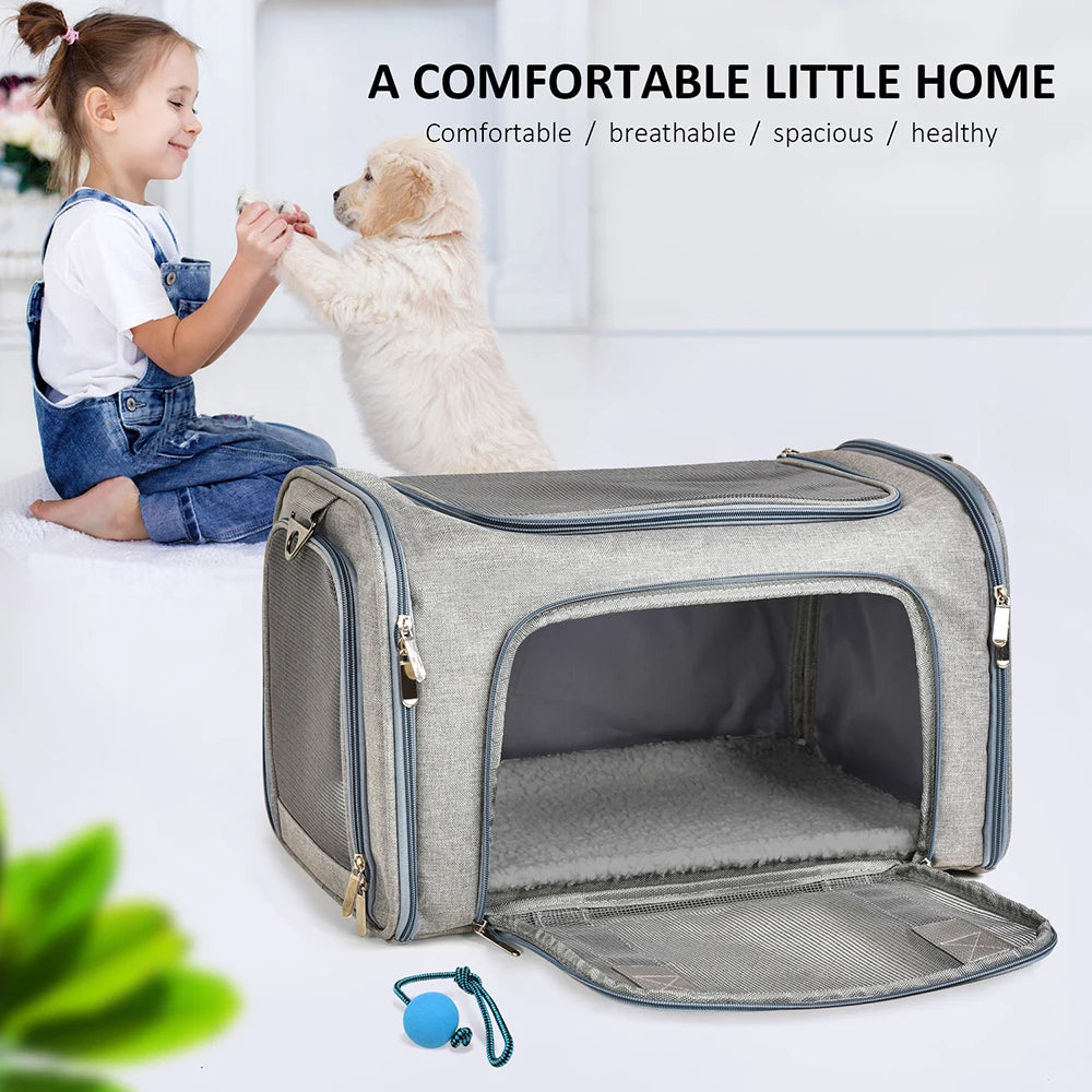 Soft-Sided Pet Carrier Backpack – Airline Approved Travel Bag for Small Dogs & Cats