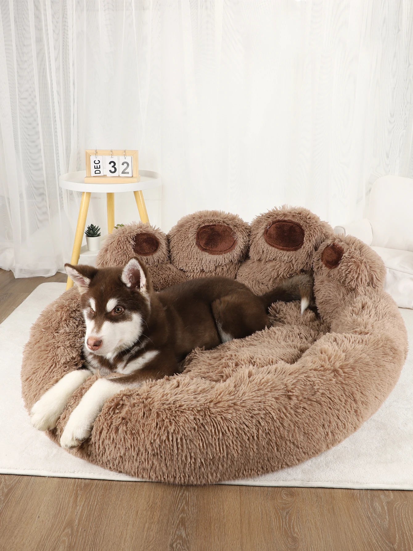 Fluffy Dog & Cat Bed – Soft Pet Sofa Mat for Small to Large Pets