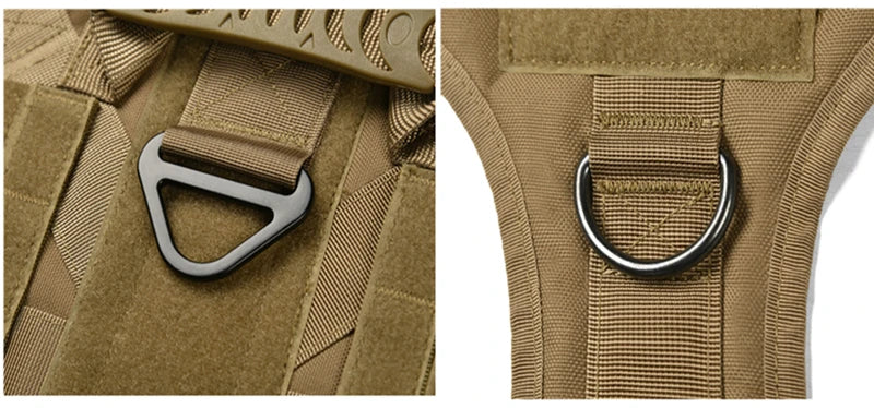 Tactical Dog Harness & Leash Set – Military Training Vest for All Breeds