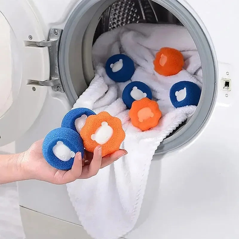 Reusable Pet Hair Remover Balls – Laundry Lint Catcher for Washing Machines
