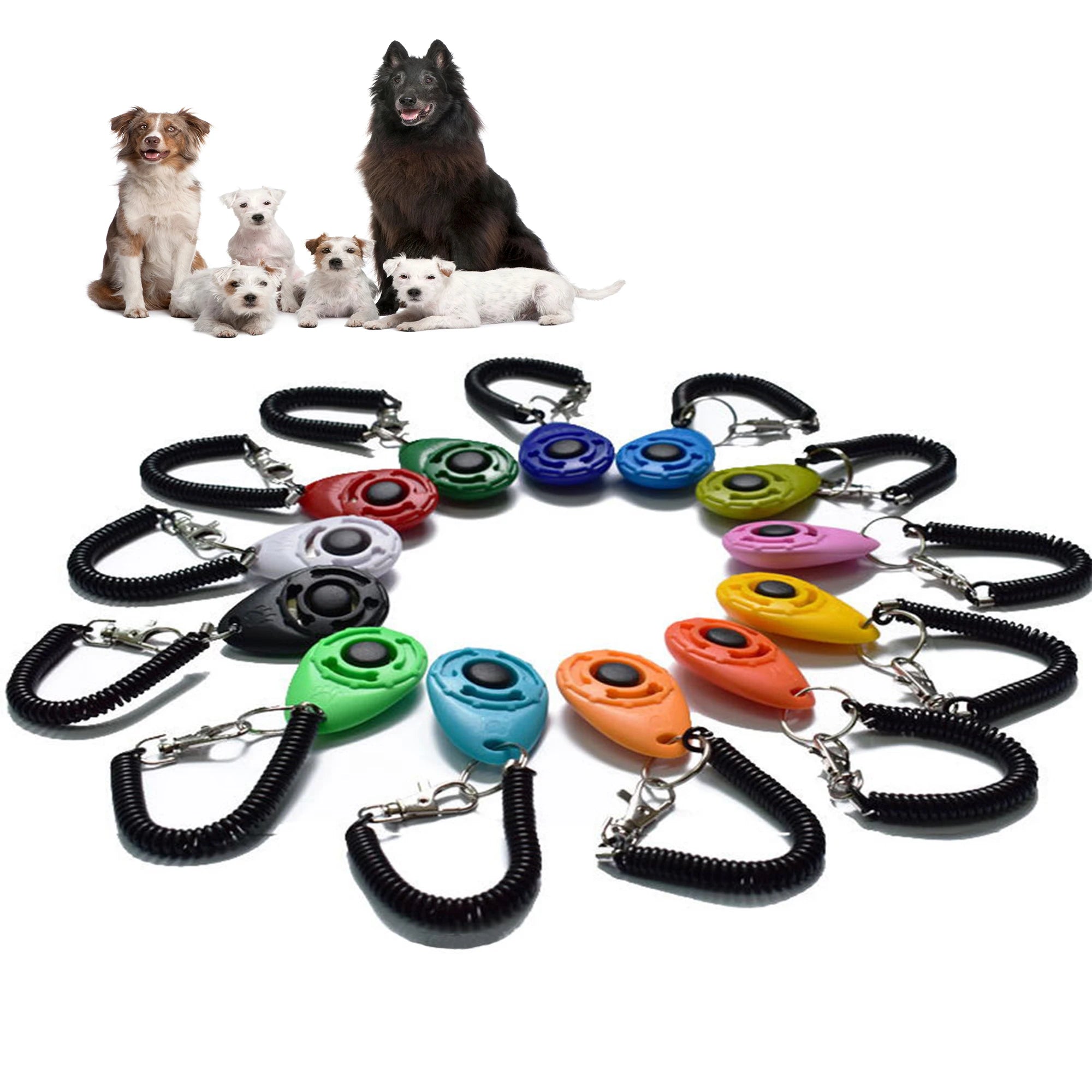 Dog Training Clicker with Wrist Strap – Pet Click Trainer Tool for Dogs & Cats