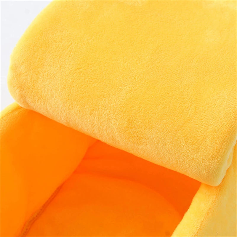 Banana Cat Bed House – Cozy, Portable Pet Cushion for Cats & Small Dogs