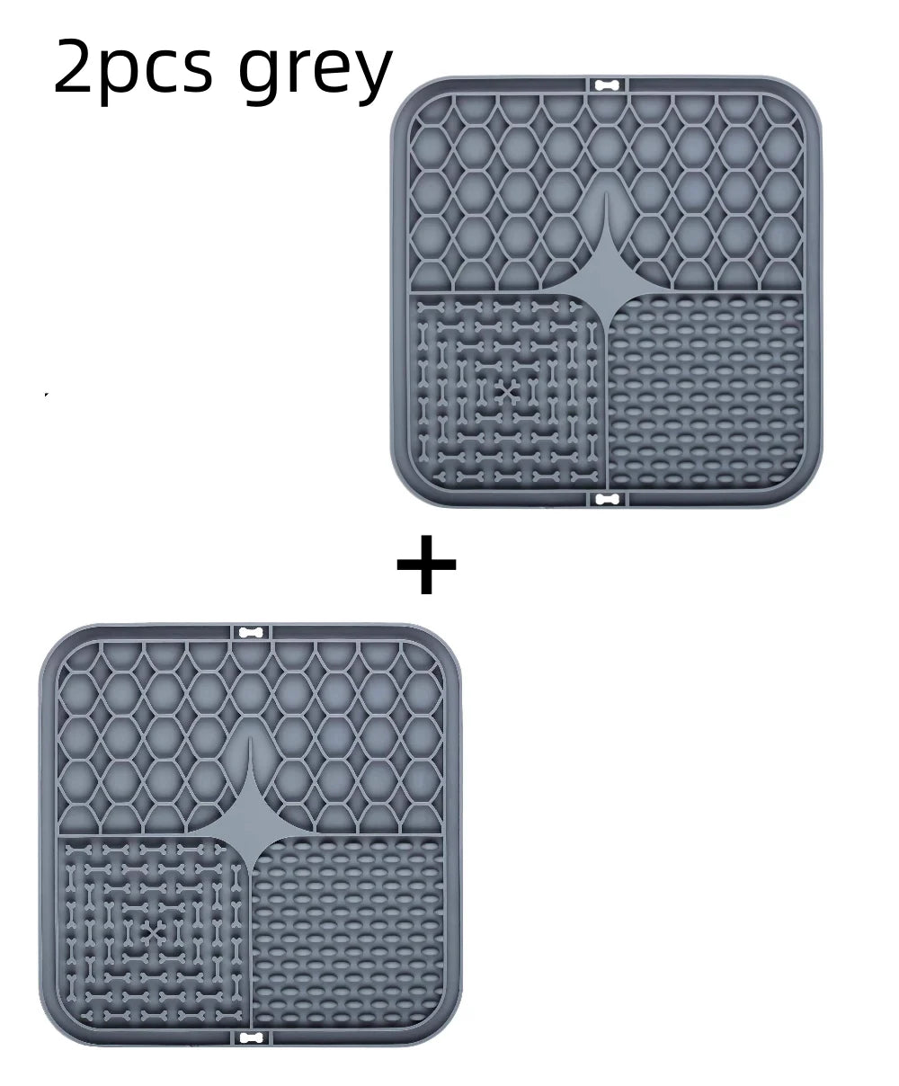 Silicone Lick Mat for Dogs – Slow Feeder & Bath Time Distraction Pad