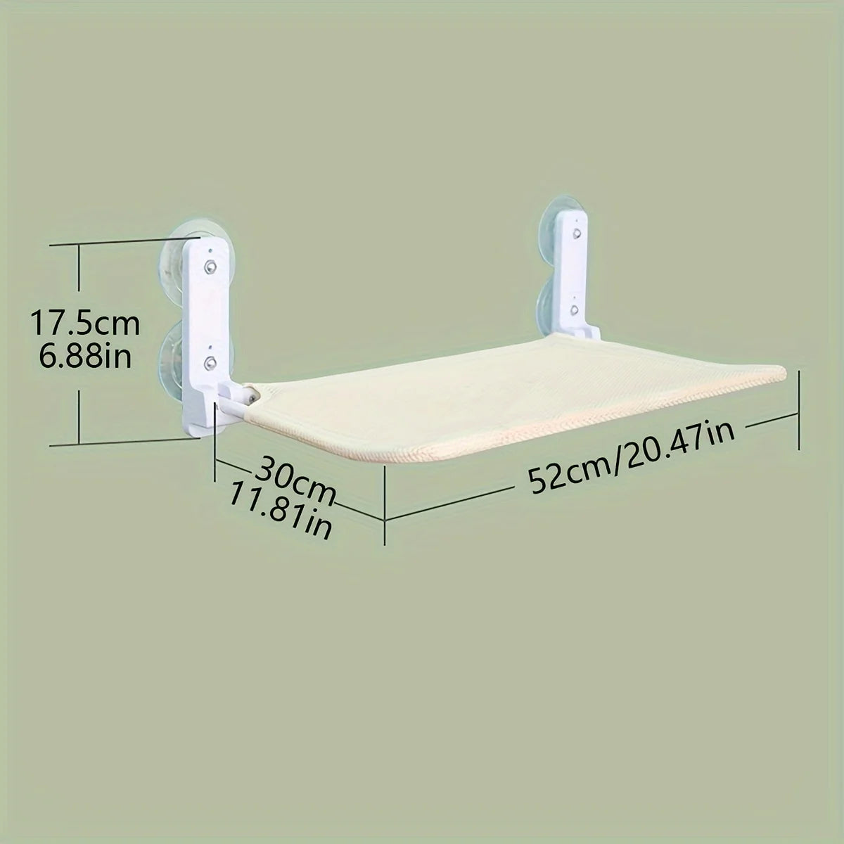 Cat Window Hammock Bed – Hanging Nest with Strong Suction Cups & Washable Mattress