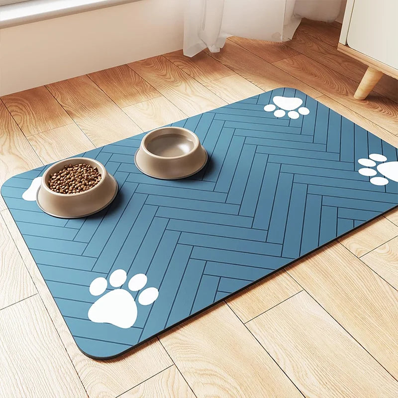 Waterproof Pet Feeding Mat – Quick-Dry Placemat for Dog & Cat Bowls