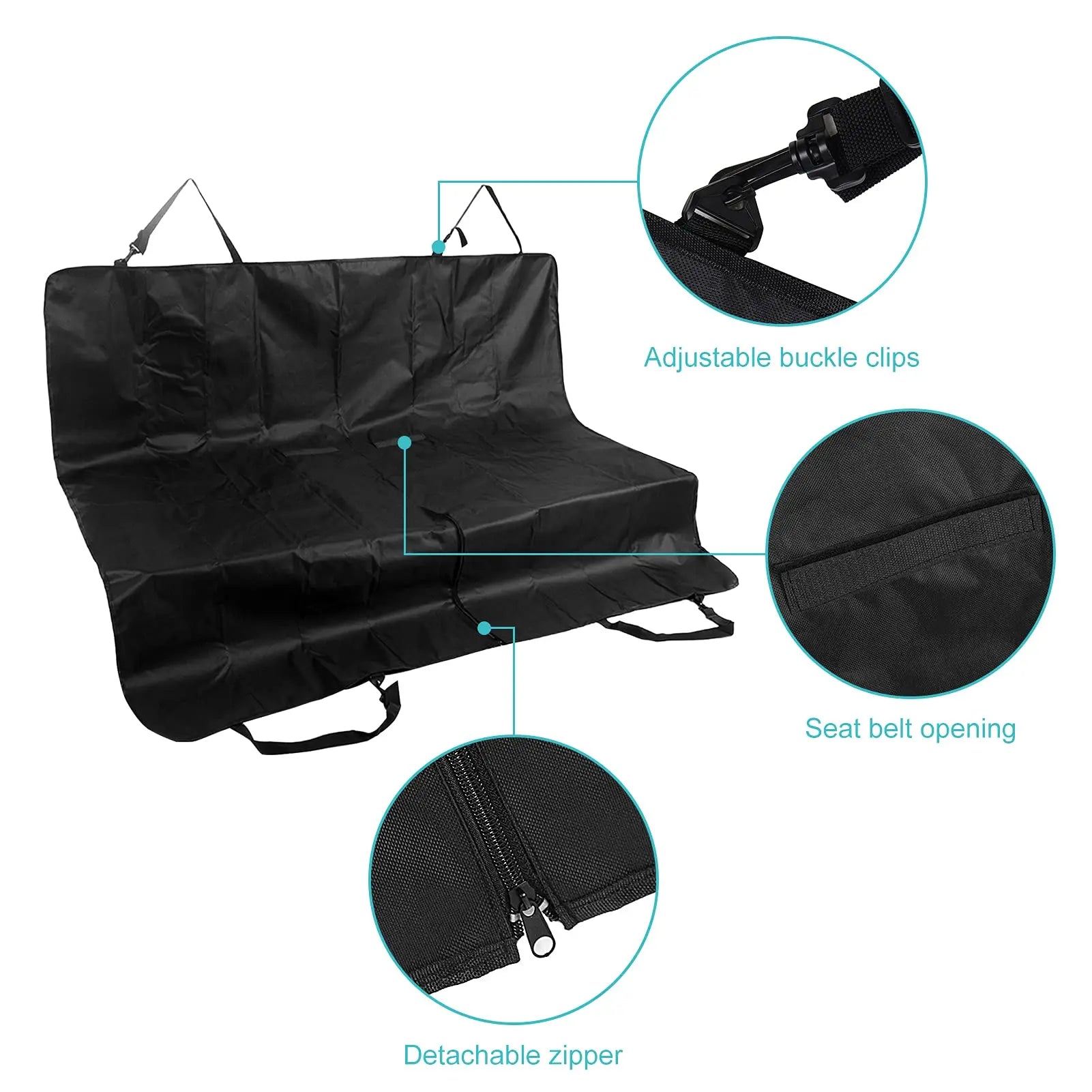 Waterproof Dog Car Seat Cover – Heavy-Duty, Foldable Hammock Protector