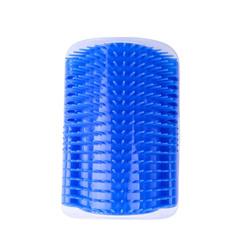 Wall Corner Cat Self-Groomer – Bristle Brush Scratcher with Massaging Arch