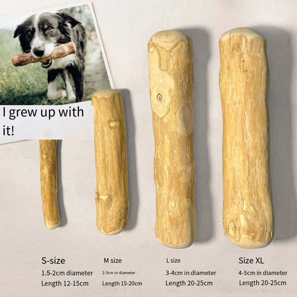 FZCSPEED Wooden Dog Chew Stick – Coffee Wood Toy for Tooth Pressure Relief