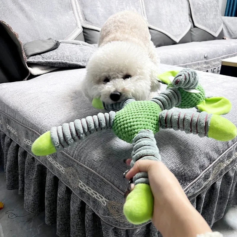 Indestructible Squeaky Plush Dog Toy – Animal Shape Chew Toy for Dogs