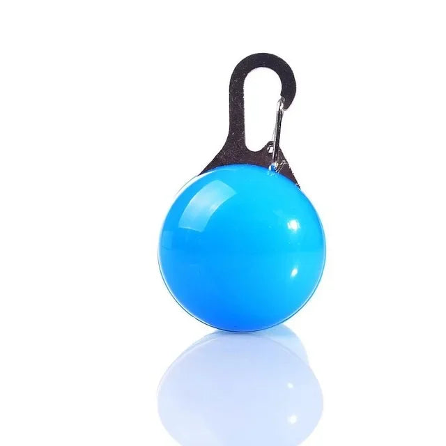 LED Flashing Dog Collar – Glowing Night Safety Pet Collar with Pendant