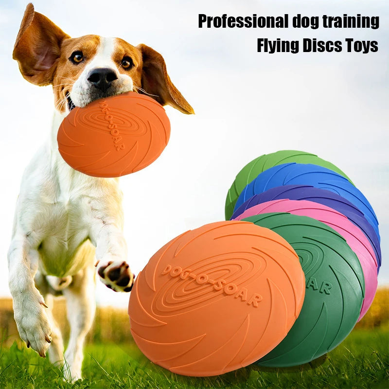 Dog Flying Disc Toy – Soft TPR, Bite-Resistant & Easy to Throw