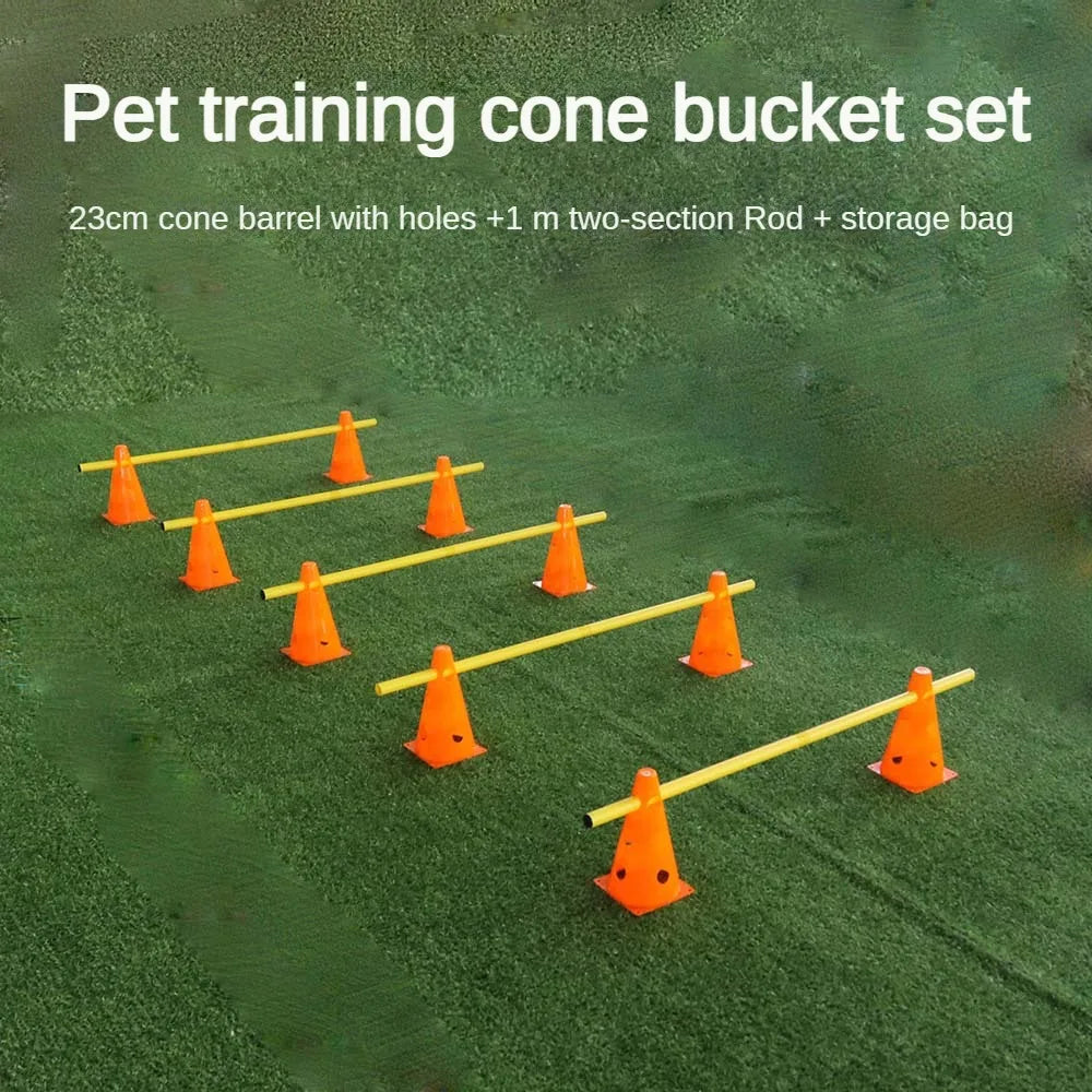 Dog Agility Training Hurdle – Adjustable Jump Bar Obstacle for Exercise & Obedience