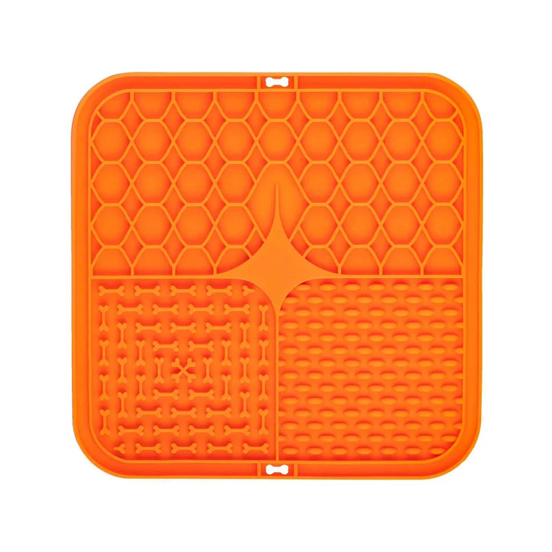 Silicone Lick Mat for Dogs – Slow Feeder & Bath Time Distraction Pad