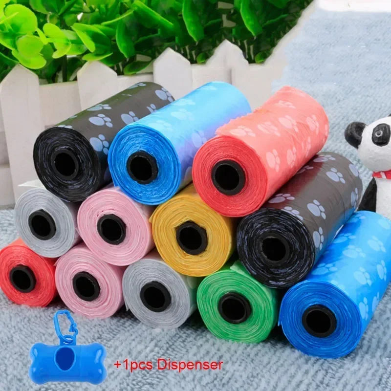 5 Rolls (100pcs) Dog Poop Bags – Leak-Proof Pet Waste Bags for Outdoor Us