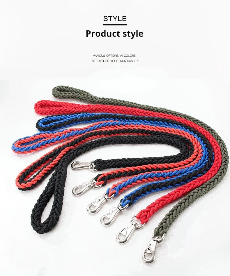 Comfort-Strong 5FT Braided Dog Leash for Training & Walks