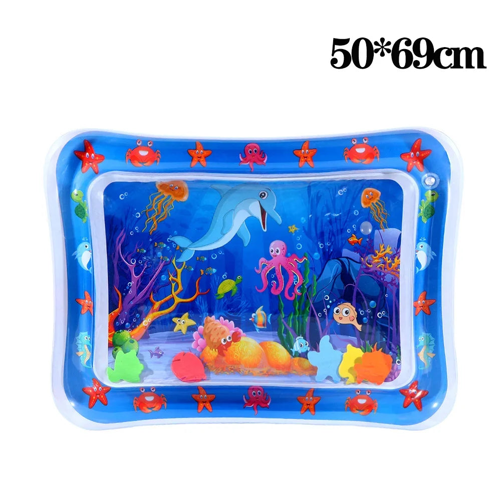 Inflatable Pet Water Play Mat – Ocean-Themed Sensory Mat for Cats & Dog