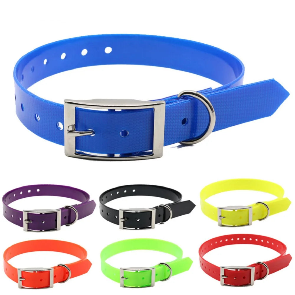 Waterproof TPU+Nylon Dog Collar – Dirt-Resistant & Easy to Clean in 7 Colors
