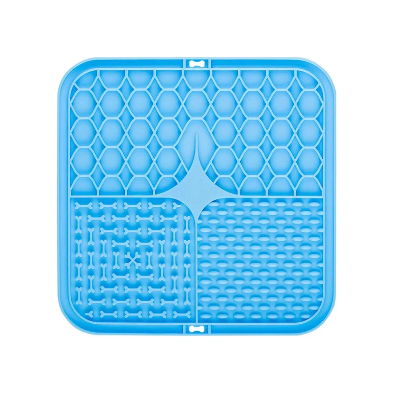 Silicone Lick Mat for Dogs – Slow Feeder & Bath Time Distraction Pad