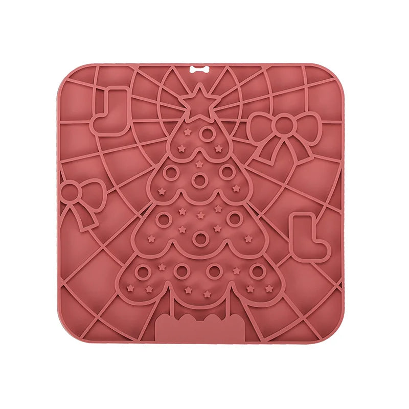 Silicone Lick Mat for Dogs – Slow Feeder & Bath Time Distraction Pad