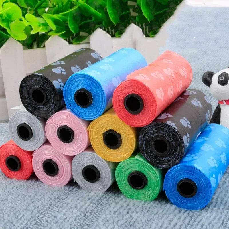 5 Rolls (100pcs) Dog Poop Bags – Leak-Proof Pet Waste Bags for Outdoor Us