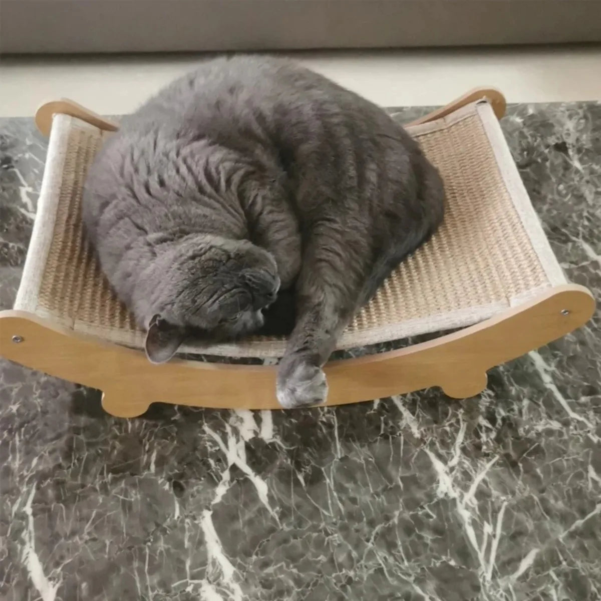 Wooden Cat Scratcher Bed – Detachable Multi-Function Cat Scratch Board & Sleeping Pad