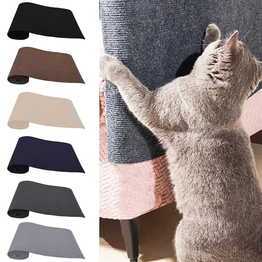 Self-Adhesive Cat Scratcher Pad – Sofa & Wall Protector Scratch Mat