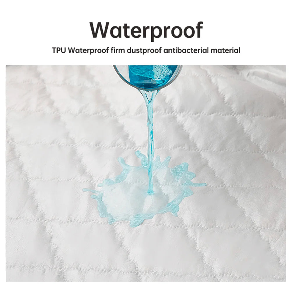 Waterproof Mattress Protector Fitted Sheet – Multiple Sizes & Colors
