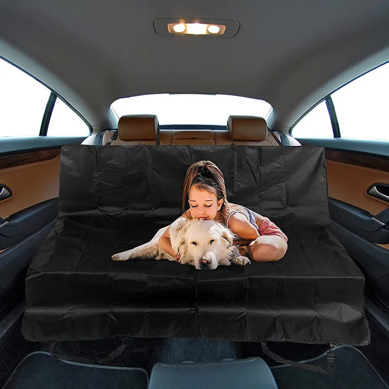 Waterproof Dog Car Seat Cover – Hammock Travel Mat for Back Seat Protection