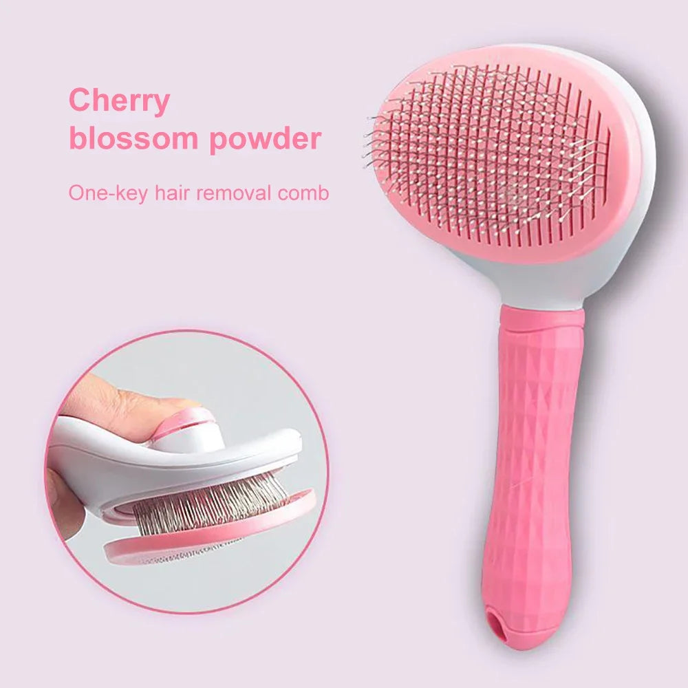 Pet Hair Remover Brush – Grooming Comb for Long-Haired Dogs & Cats