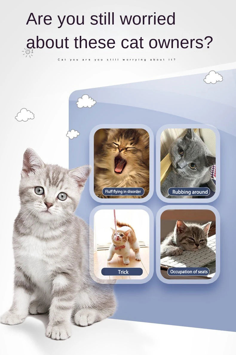 Wall Corner Cat Self-Groomer – Bristle Brush Scratcher with Massaging Arch