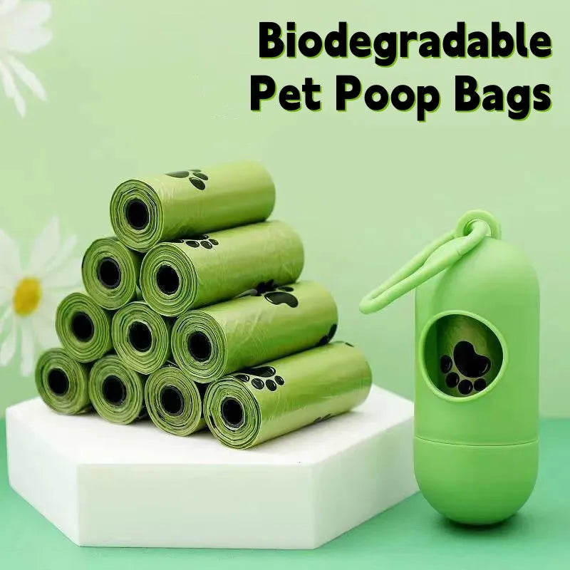 Biodegradable Dog Poop Bags – Scented Waste Bags with Dispenser